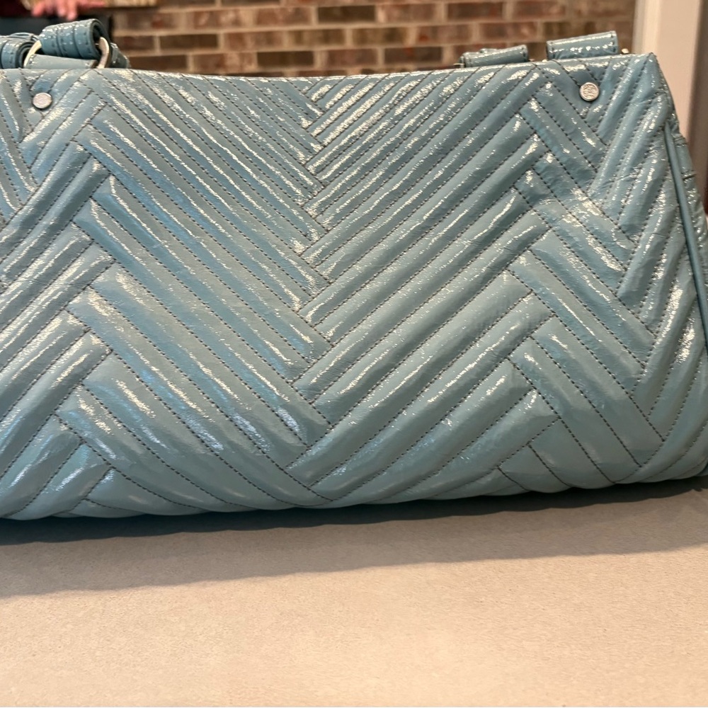 Elegant Blue Quilted Women's Bag